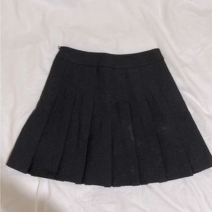 Black pleated skirt with built-in shorts NWOT